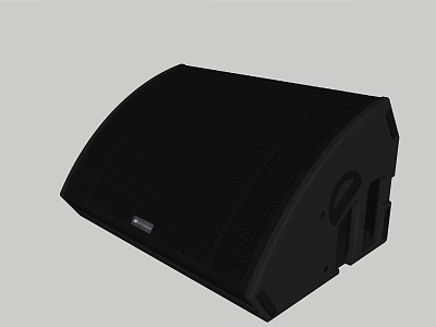 Black Professional Speaker With Mesh Front Design And High Quality Sound 3d model