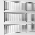 Sturdy Metal Fence With Vertical Bars And Multiple Design Styles For Outdoor Use