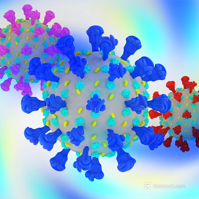 Advanced Medical Devices Used for Virus Detection and Microscopic Analysis 3d model 