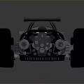 Lego Red Bull ASUS Race Car Model With Black Red Blue Design And Multiple Wheels