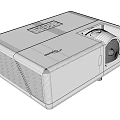 Projection Monitoring Projector With White Compact Design And Advanced Monitoring Features For Home Office