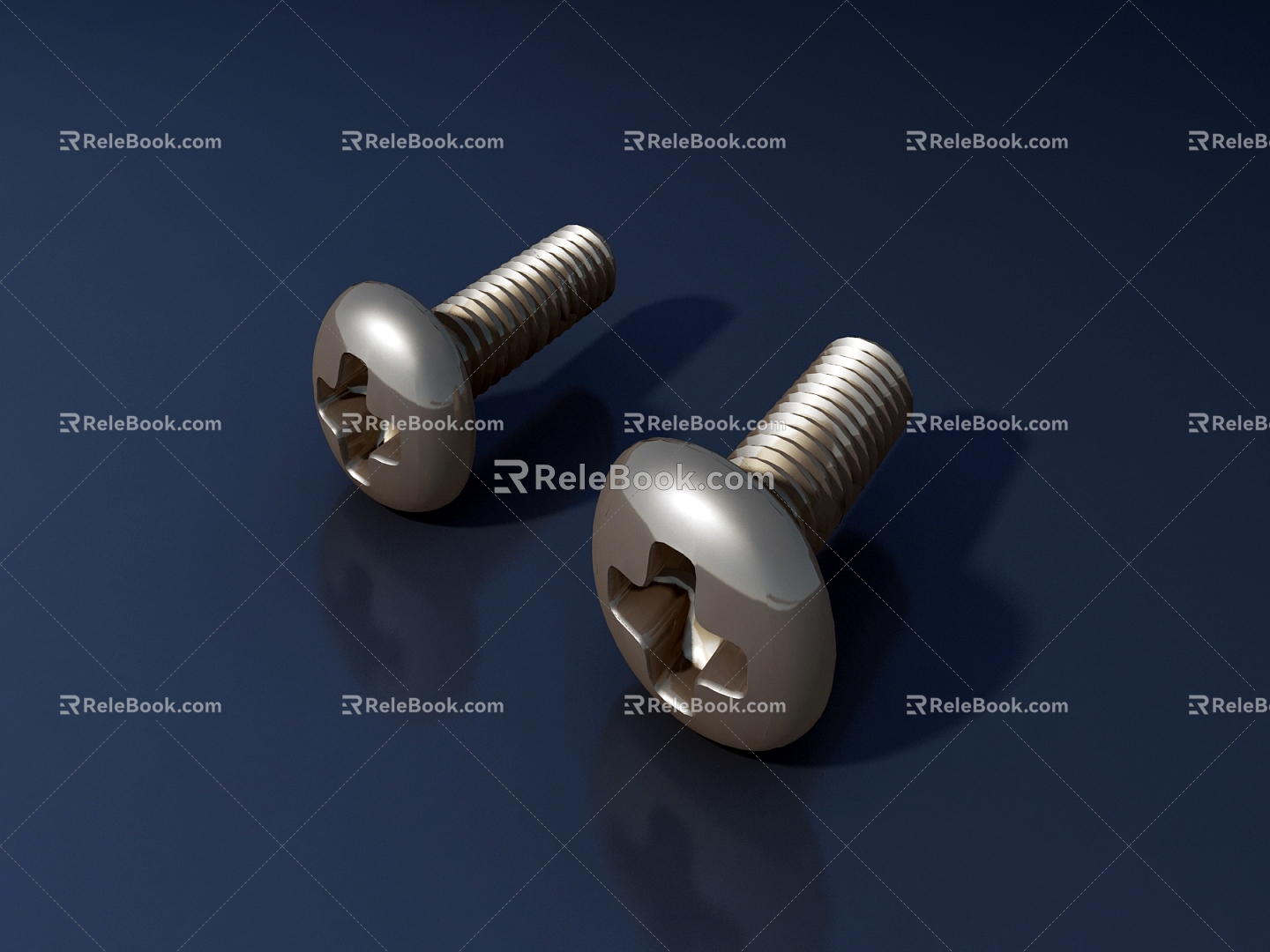 Modern Screw Hardware Phillips Screw 3d model