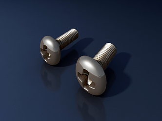 Modern Screw Hardware Phillips Screw 3d model