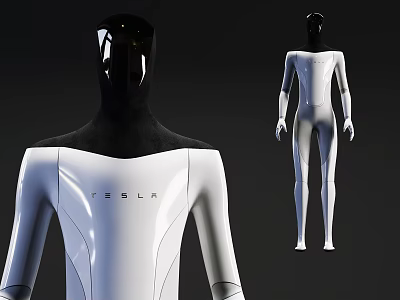 Modern robot Tesla robot 3d model Modern robot Tesla robot 3d model