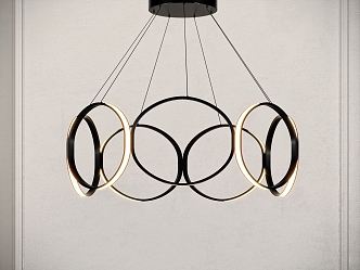 Chandelier Round Chandelier Ring Chandelier Decorative Chandelier 3d model