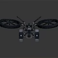 Industrial Mechanical Detection Device With Dual Circular Wheels And Metal Frame For Mobile Operations