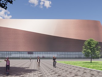 Modern Exhibition Hall Architecture Exhibition Hall Gymnasium Exhibition Center Library Cultural Center 3d model