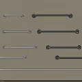 Stainless Steel and Black Metal Railings in Various Designs for Home Decor