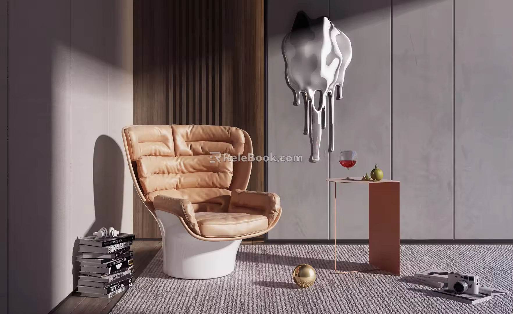 Modern Single Sofa Simple Single Sofa 3d model
