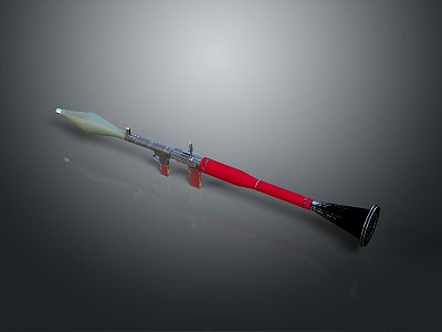 Rocket rocket launcher to air weapon to air missile shoulder missile shoulder rocket 3d model