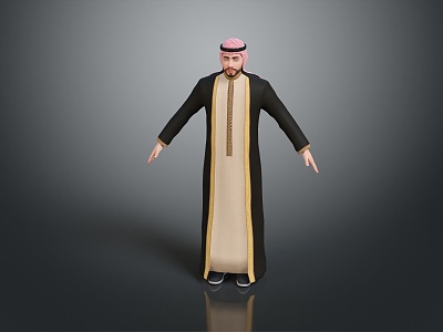 Muslim Middle Eastern Men Arab Men Middle Eastern Clothing Male Characters Male Characters 3d model