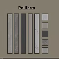 Poliform Decorative Wall Panels In Various Colors And Textures For Interior Design