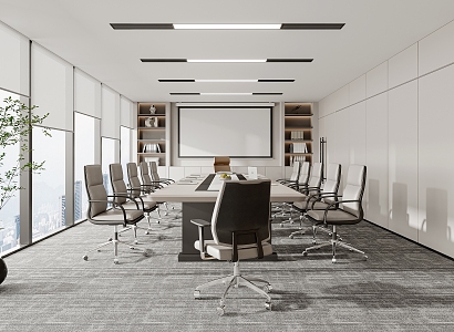 Modern Conference Room 3d model