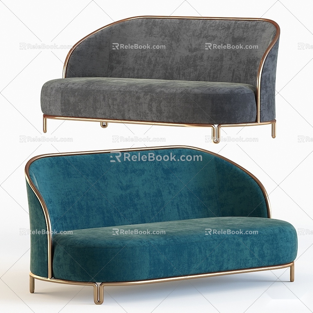 Modern Multi-Person Sofa Sofa Two-Person Sofa Casual Sofa Living Room Sofa Leather Sofa Corner Sofa 3d model