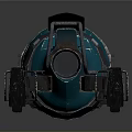Futuristic Turquoise Motorcycle With Spiked Body And Yellow Stripe Mechanical Design