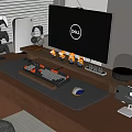 modern computer 3d model