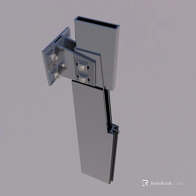 Sturdy Metal Hardware Tool Bracket With Screw Fixing For Industrial Construction Use 3d model 