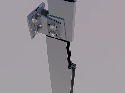 Sturdy Metal Hardware Tool Bracket With Screw Fixing For Industrial Construction Use 3d model
