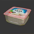 Kerry Feta Cheese Container Featuring Fresh Red Fruit And Green Leaf Accents