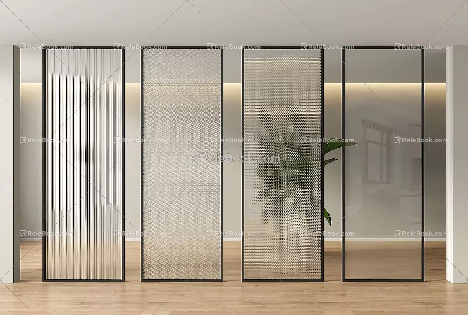 glass partition bathroom partition changhong glass partition wall oil sand glass partition living room partition screen partition restaurant partition 3d model