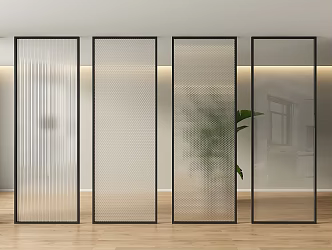 glass partition bathroom partition changhong glass partition wall oil sand glass partition living room partition screen partition restaurant partition 3d model