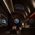 Luxury SPA Sauna Interior With Relaxing Massage Bed Warm Lighting And Wooden Decor