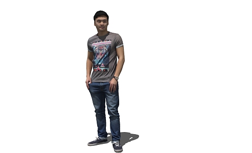 modern man 3d model