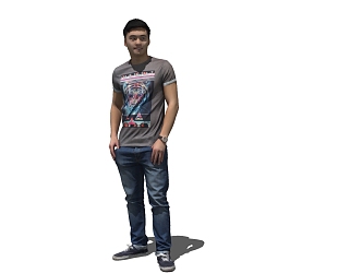 modern man 3d model