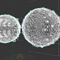 Pixel Art Game and Movie Character Spheres With Detailed Interior and Vibrant Colors
