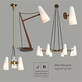 Jonathan Montfaucon Lighting Set Modern Chandeliers With Multiple Shades And Unique Designs