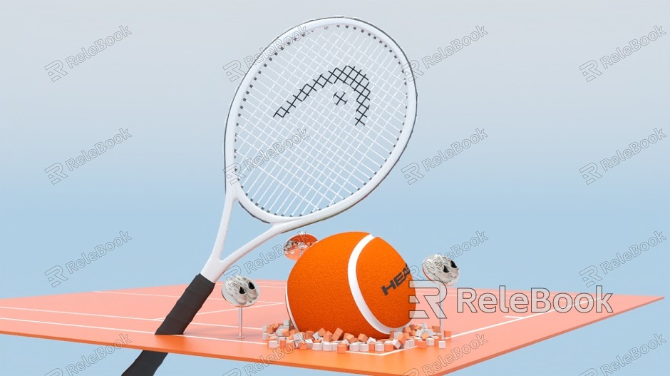 Modern net red tennis highlight eye-catching device model