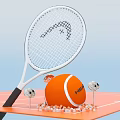 Modern net red tennis highlight eye-catching device 3d model