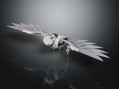 Modern Machine Eagle Mechanical Eagle 3d model