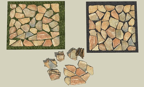 Modern Stone Ting Trail 3d model