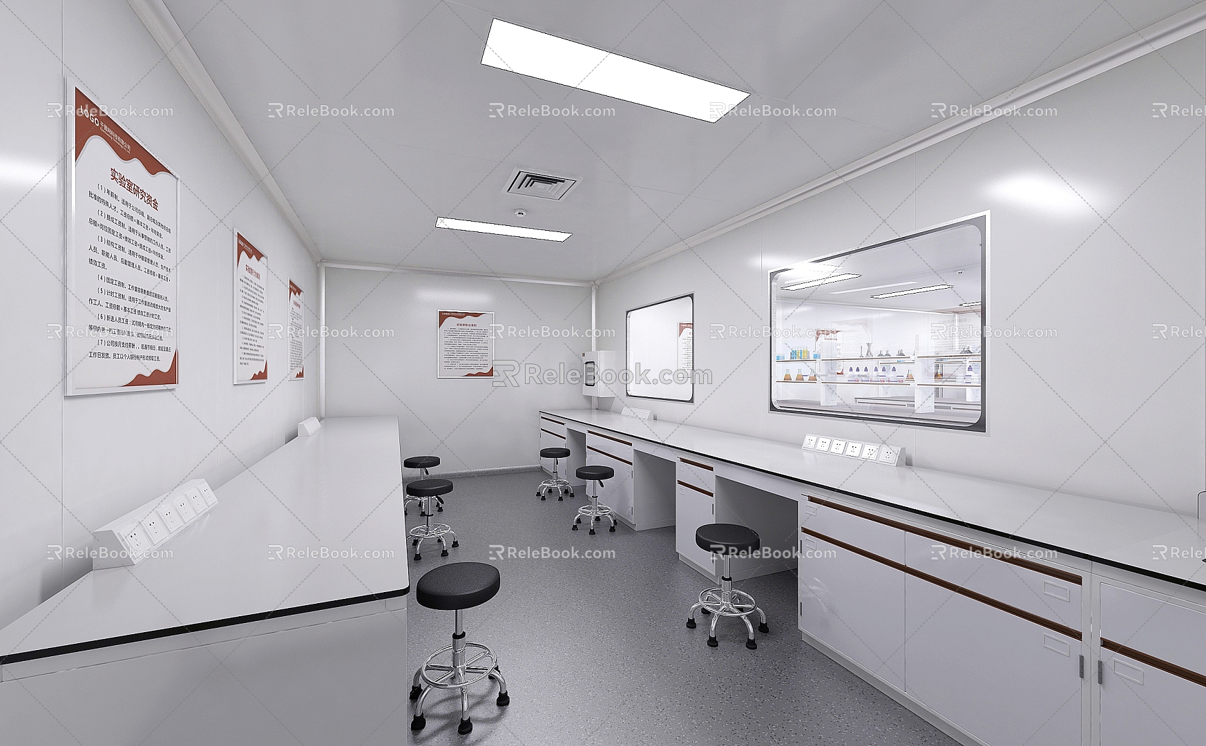 Training School Laboratory Electrophoresis Room model