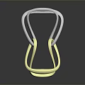 Yellow And White Silicone Intertwined Rings Home Daily Living Supplies