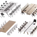 Modern Conference Tables With Various Designs And Comfortable Chairs For Meeting Rooms