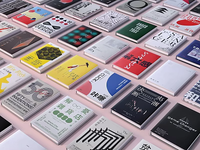 Diverse Books Magazines With Colorful Cover Art And Varied Design Layouts 3d model