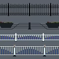 Various Railings Designs Featuring Wrought Iron And Flower Pots Decorative Elements