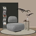 Single sofa 3d model