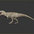 Realistic Tyrannosaurus Rex Dinosaur Model With Open Mouth And Detailed Skin Texture