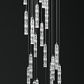 Modern chandelier 3d model