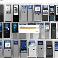 Modern all-in-one machine self-service machine number machine inquiry machine ticket machine 3d model