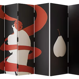 Middle Ancient Screen 3d model