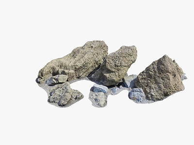 Rock Ground Sand Stone Ground Rock Ground Rock Block Stone Natural Landscape 3d model