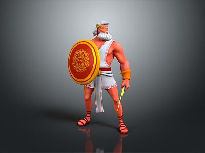 Western Samurai Western Warrior Western Hero Western Warrior Knight Hero Ancient Warrior Paladin 3d model