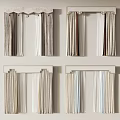 Various Stylish Window Curtains With Valance In Neutral Tones For Home Decor