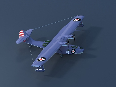 modern aircraft 3d model