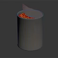 Opened Metal Can With Red Contents For Practical Kitchen Daily Use 3d model