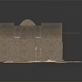 Traditional European Architecture With Arched Doorway Stone Walls Wooden Door And Stone Paved Floor